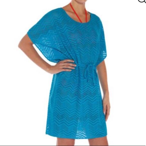 Mario Serrani Turquoise Beach Coverup - Picture 1 of 9